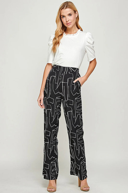 Straight Leg Trousers