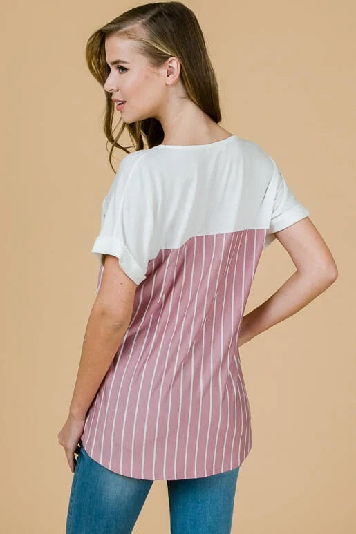 Striped T-Shirt With Pocket