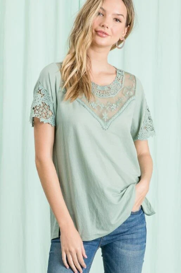 Round Neck Lace Top