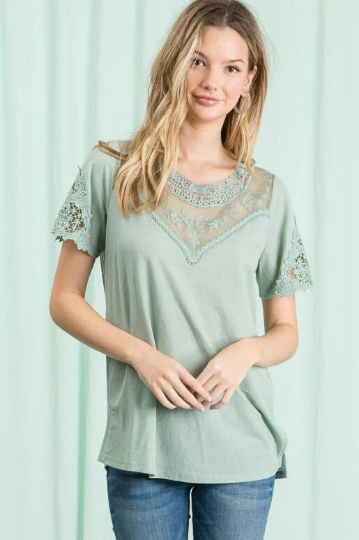 Round Neck Lace Top