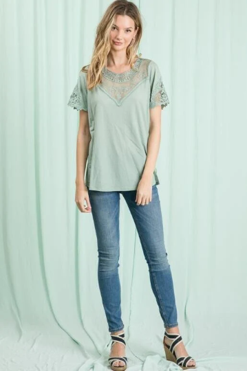 Round Neck Lace Top