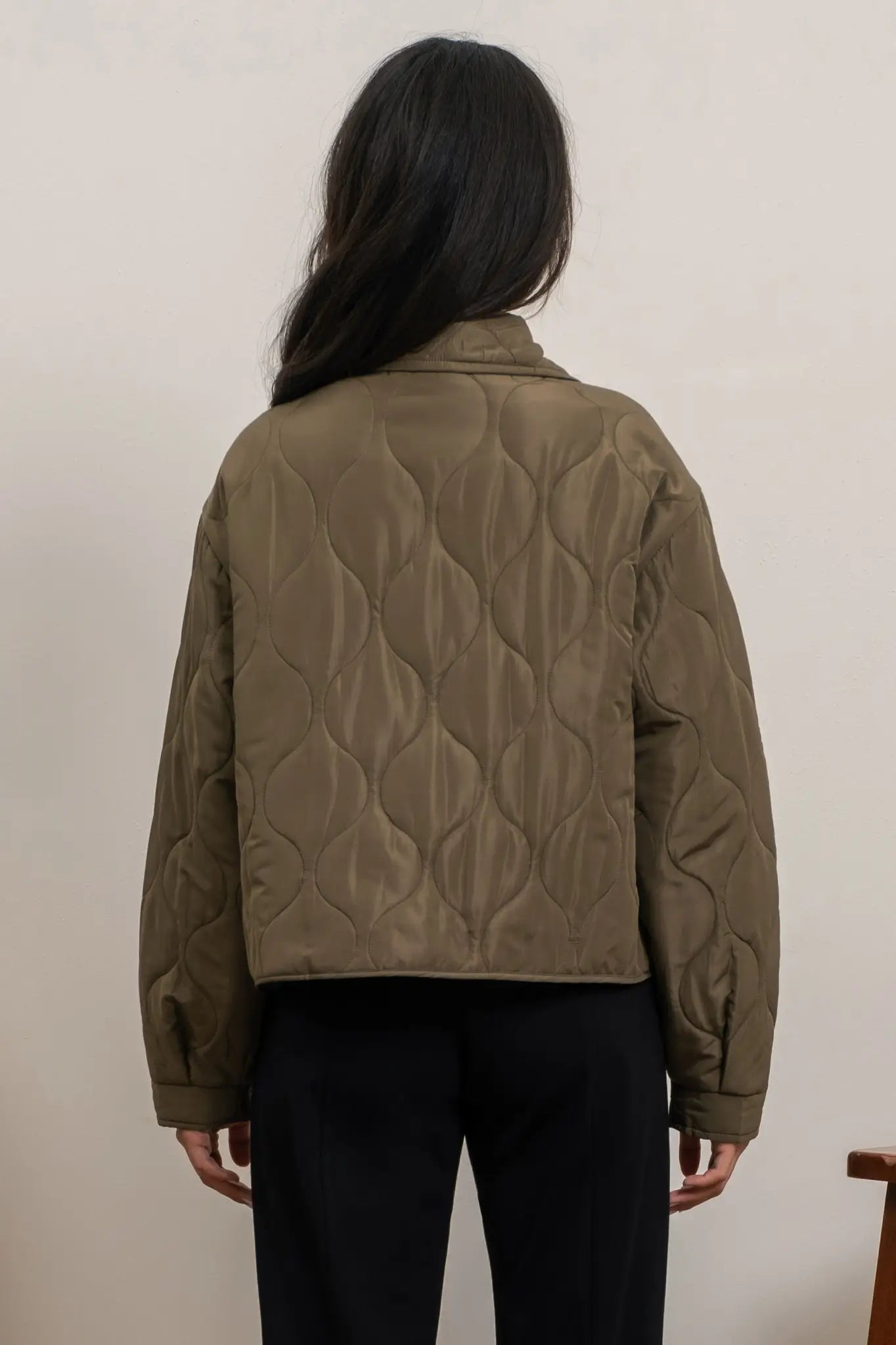 Button Up Quilted Jacket